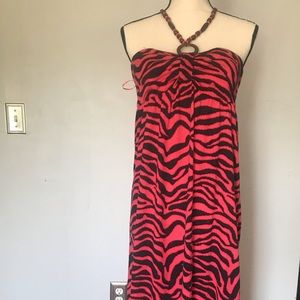 No boundaries zebra print maxi